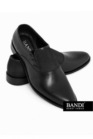 Čierna kožená pánska obuv Vacanti Nero