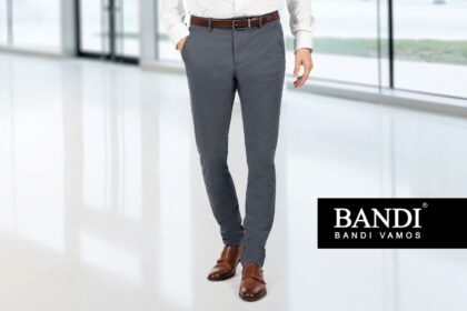 Tmavosivé bavlnené nohavice BANDI Benduro