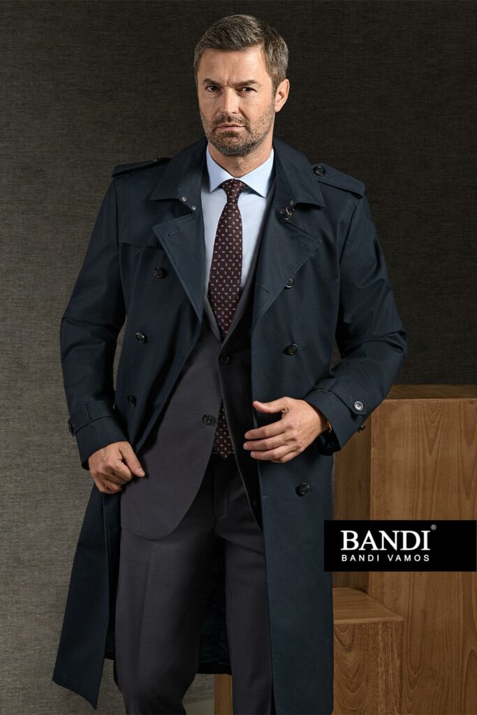 Pánský trenčkot TAILORED LUMIERO Marin