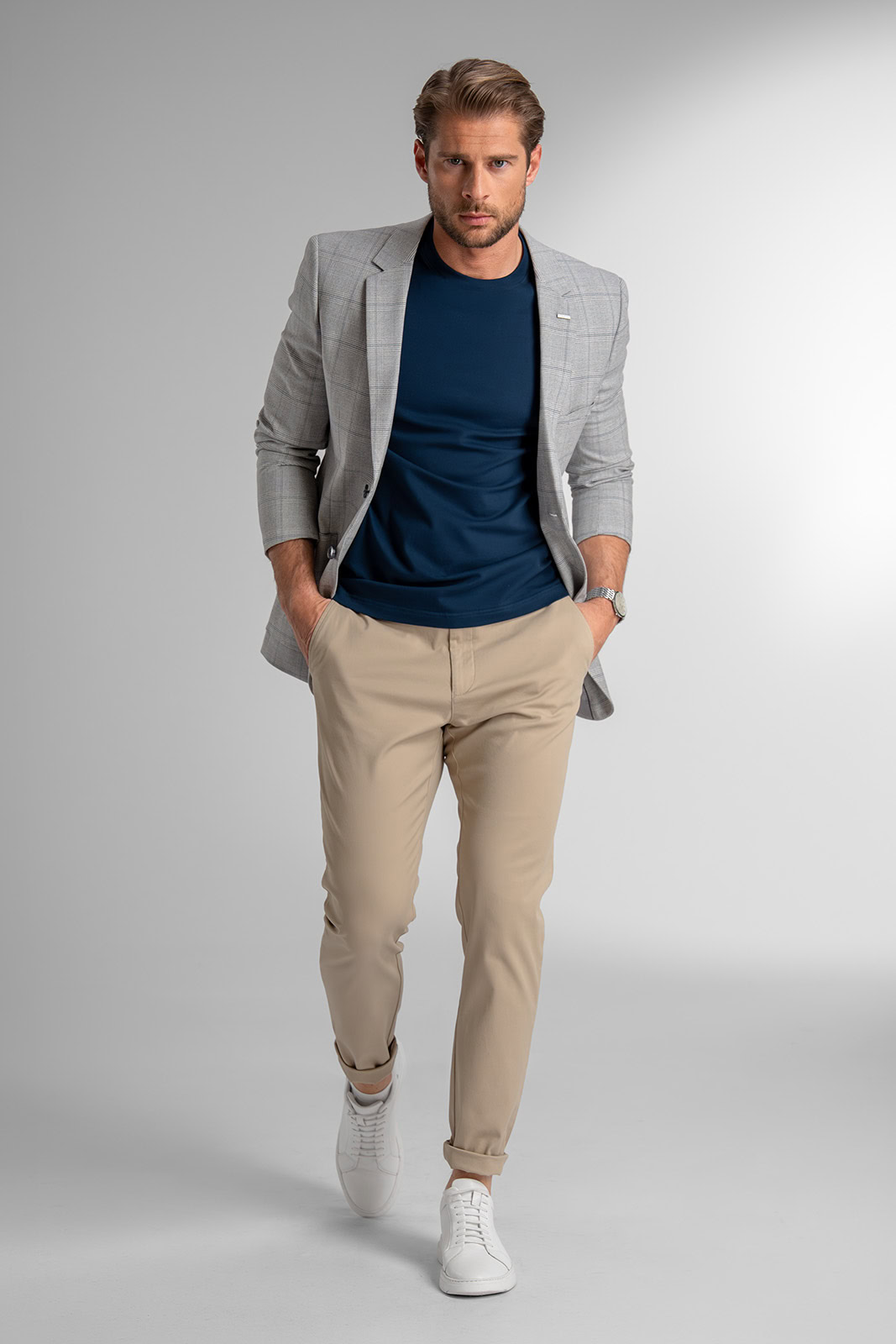 Béžové chinos nohavice BANDI